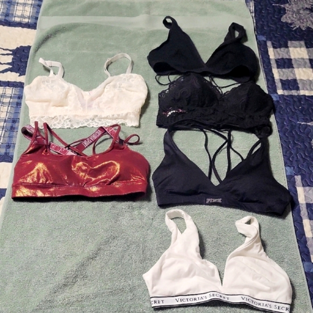 Victoria's Secret Black and White Bralette Collection